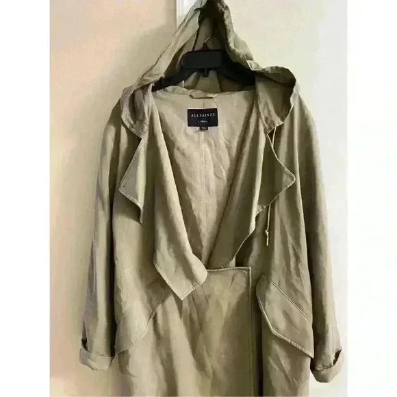 All saints bexley‎ Parker hooded lightweight jacket XS oversized fits up to XL - Picture 6 of 13
